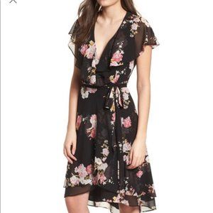 WAYF Polermo Wrap Midi Dress